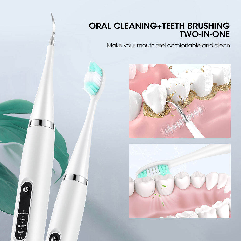 Electric Oral Irrigator Dental Scaler Tooth Cle aning Kit Calculus ...