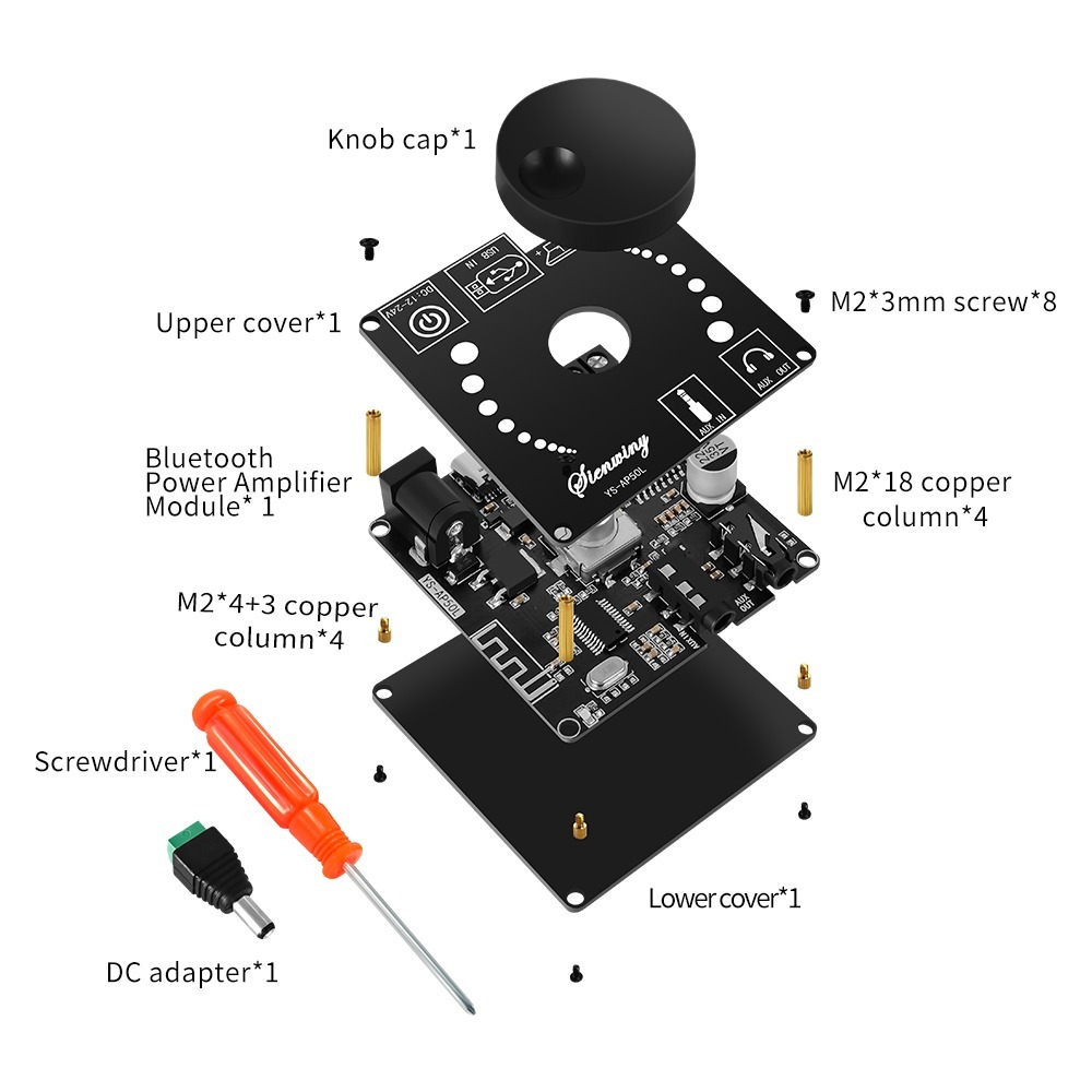XY-AP50L BLUETOOTH 5.0 50W 50W Wireless Audio Digital Amplifier Board Stereo 3.5 EUR 12,70