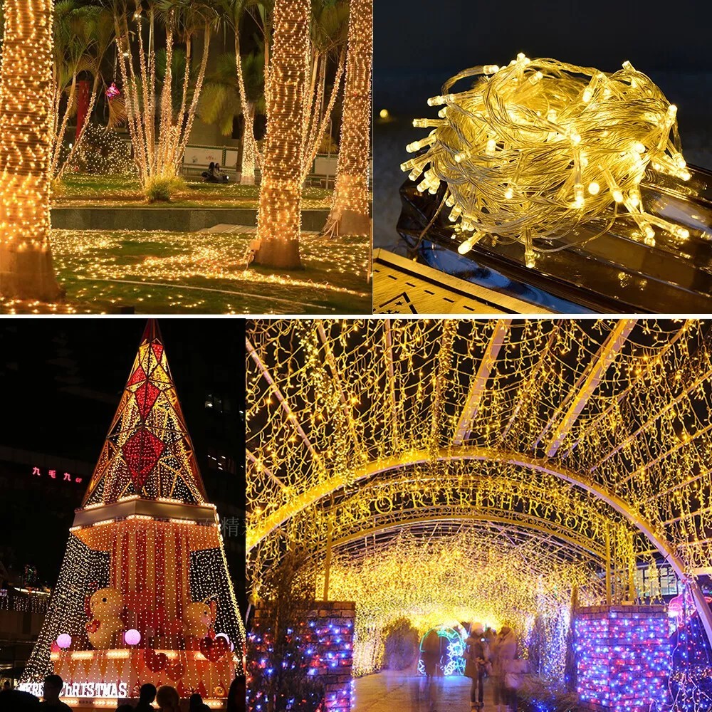 Malaysia Stock raya 2025 400 LED 50M Twinkle Starry Fairy String Light ...