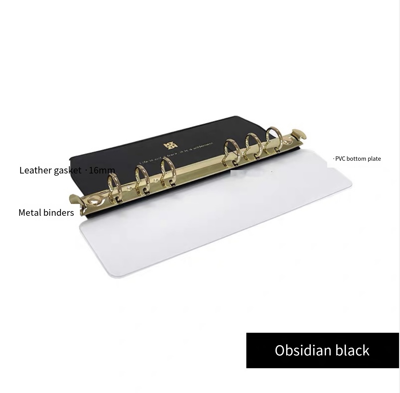 Side insertion Loose leaf book board Metal binder 6 holes Clip File ...