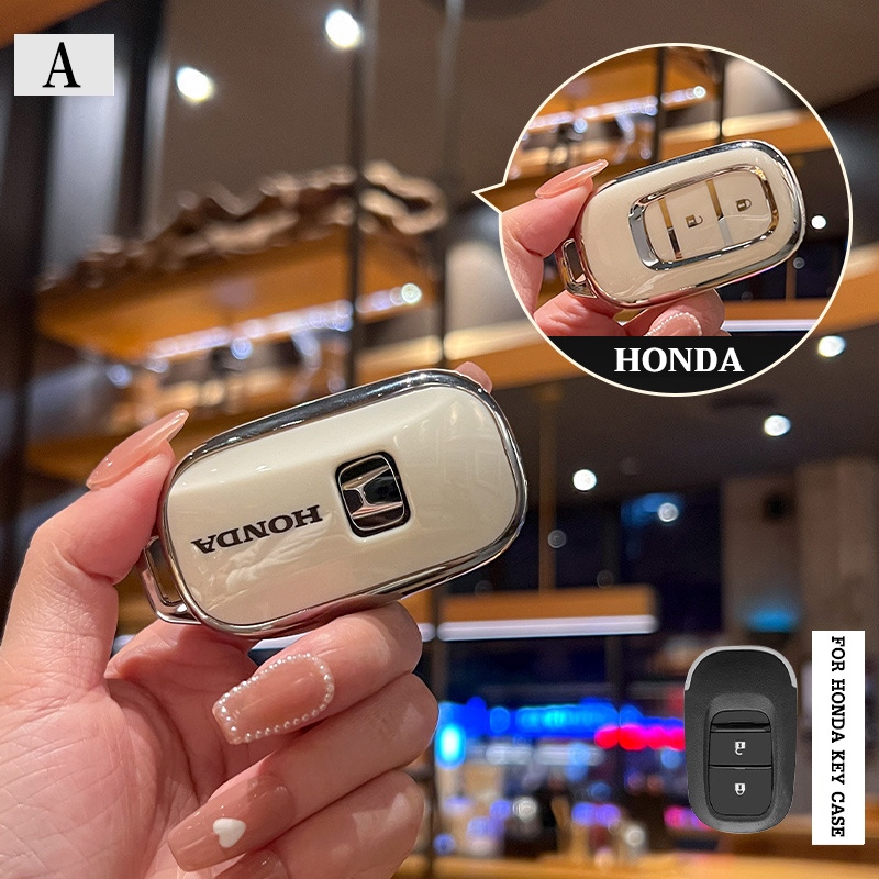 thumbnail image 2 of Black Replacement Key Fob Case Cover For Honda 2-Button Remote – Fits Civic, CRV, HRV, Accord, Jazz 2 of 6