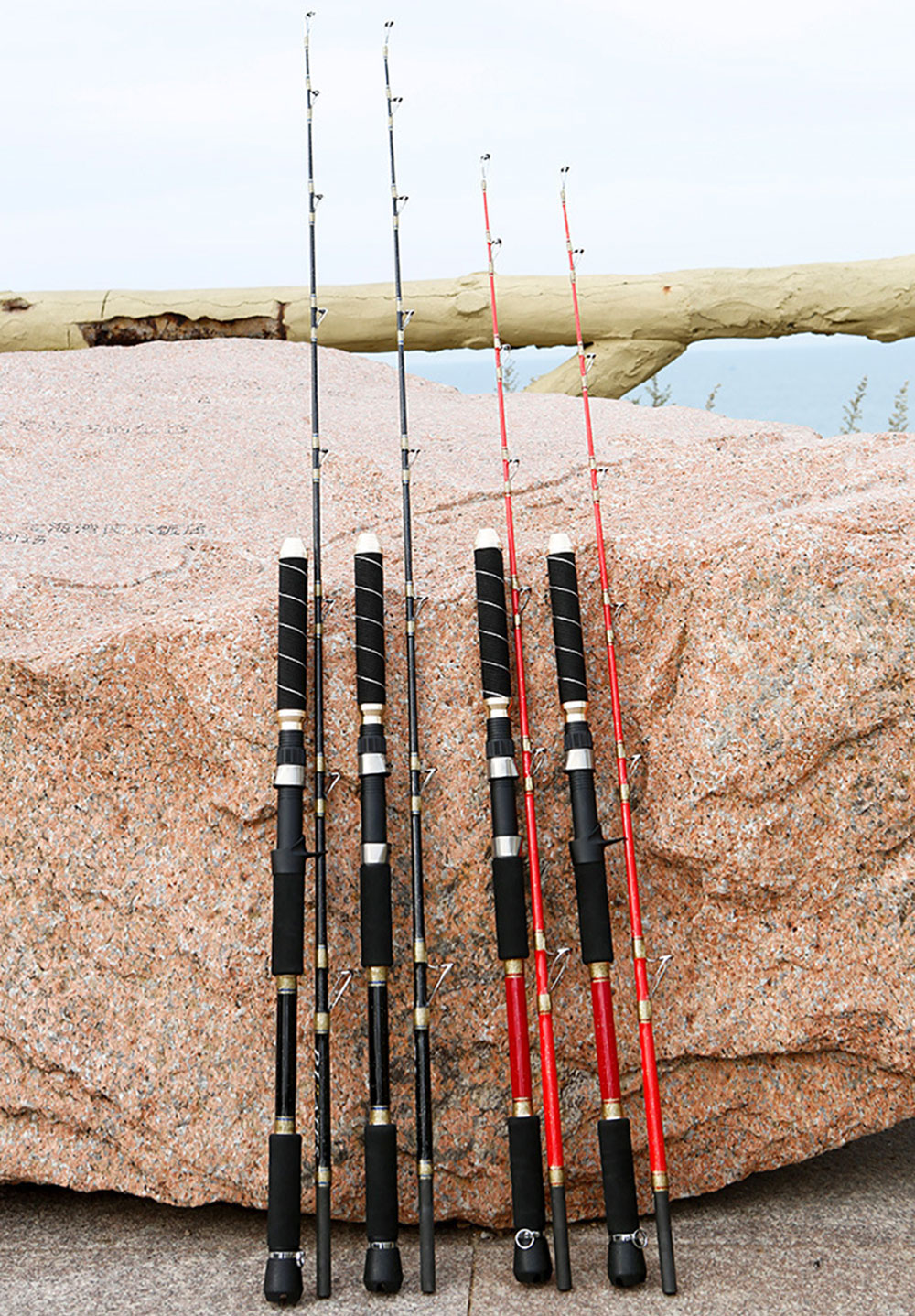 30KG Saltwater Heavy Boat Fishing Rod 1.65m/1.8m/1.95m/2.1m Trolling ...