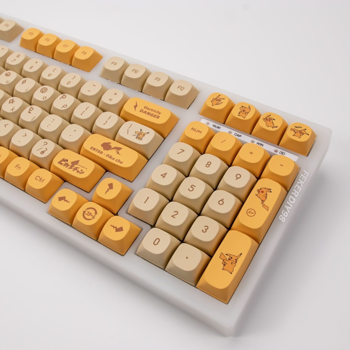Pikachu Keycaps PBT Dye-sub MA Profile Keycap Custom Keycaps | Shopee ...