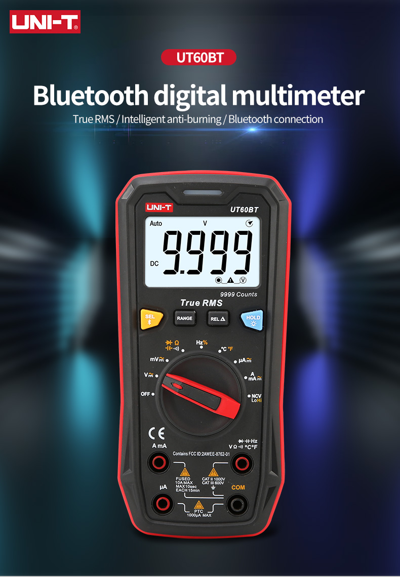 UNI-T Digital Multimeter UT60S UT60BT 1000V AC DC Voltmeter Ammeter ...