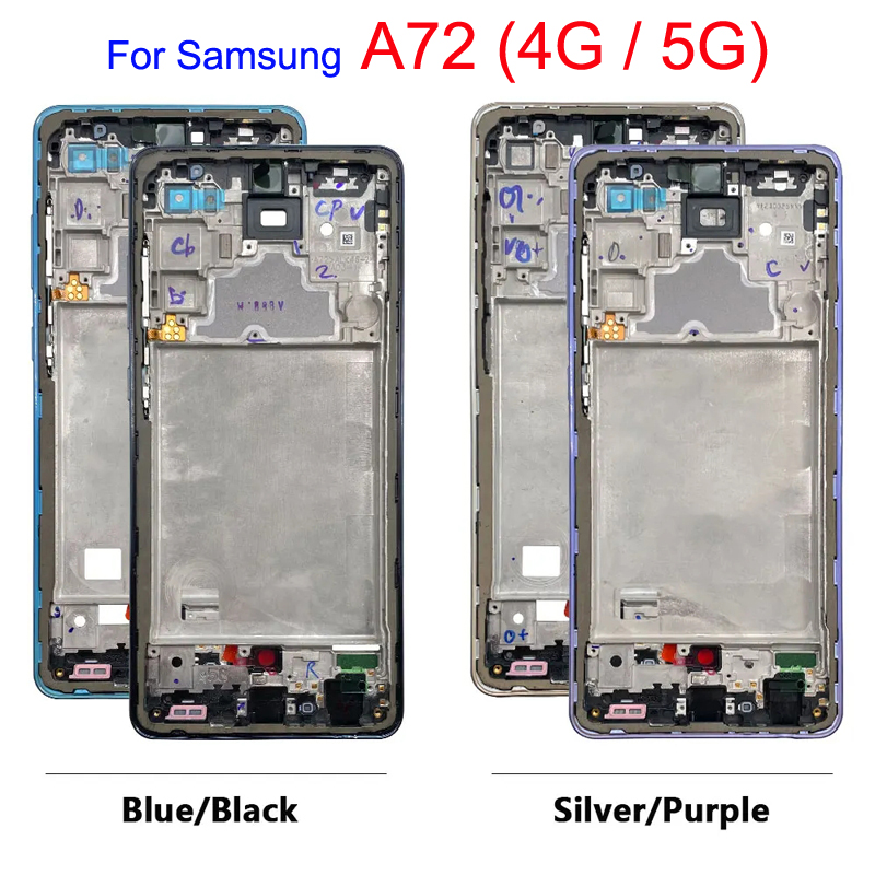 New LCD Middle Frame Bezel Housing Replacement For Samsung Galaxy A52 ...