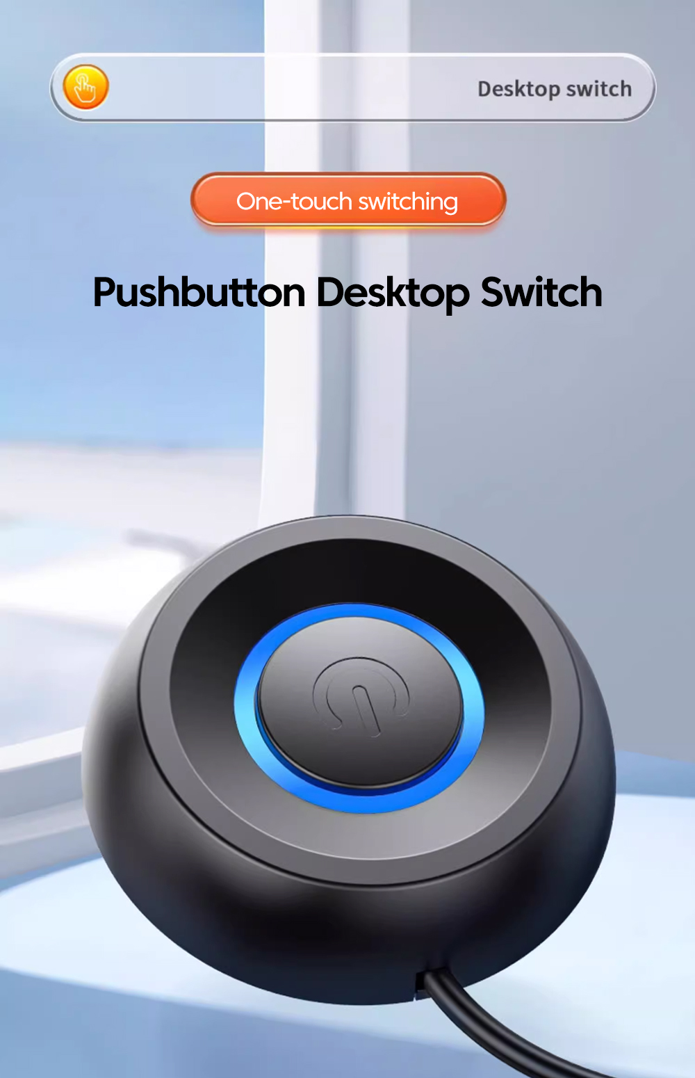 Power Switch Button With LED Indicator PC Host Power Supply on/off Push ...