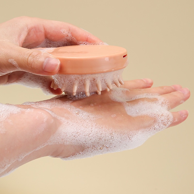 Japanese Style Shampoo Brush Scalp Health Massage Shampoo Comn Silicone ...