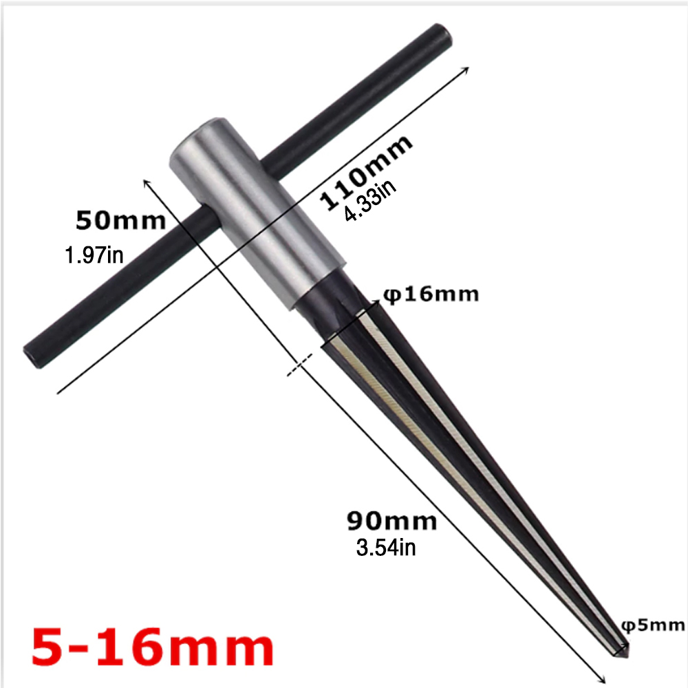 Round Hex Taper Reamer Adjustable Hand Tool for Wood Metal Plastic 3 ...