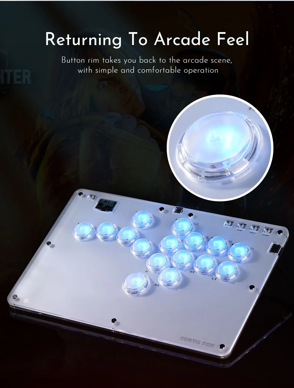 ⭐Haute42 R16 Joystick Arcade Hitbox Controller Button Rim leverless ...