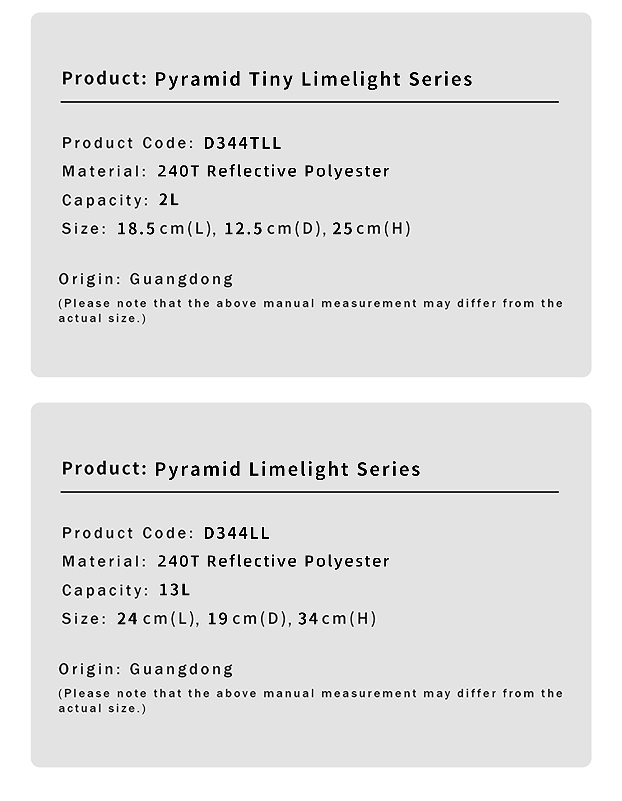 Doughnut Pyramid Limelight Series Unisex Lightweight Casual Reflective