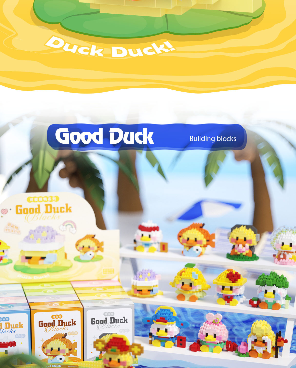 Cartoon Happy Cute Duck Series Building Blocks Toy Gift | Shopee Malaysia