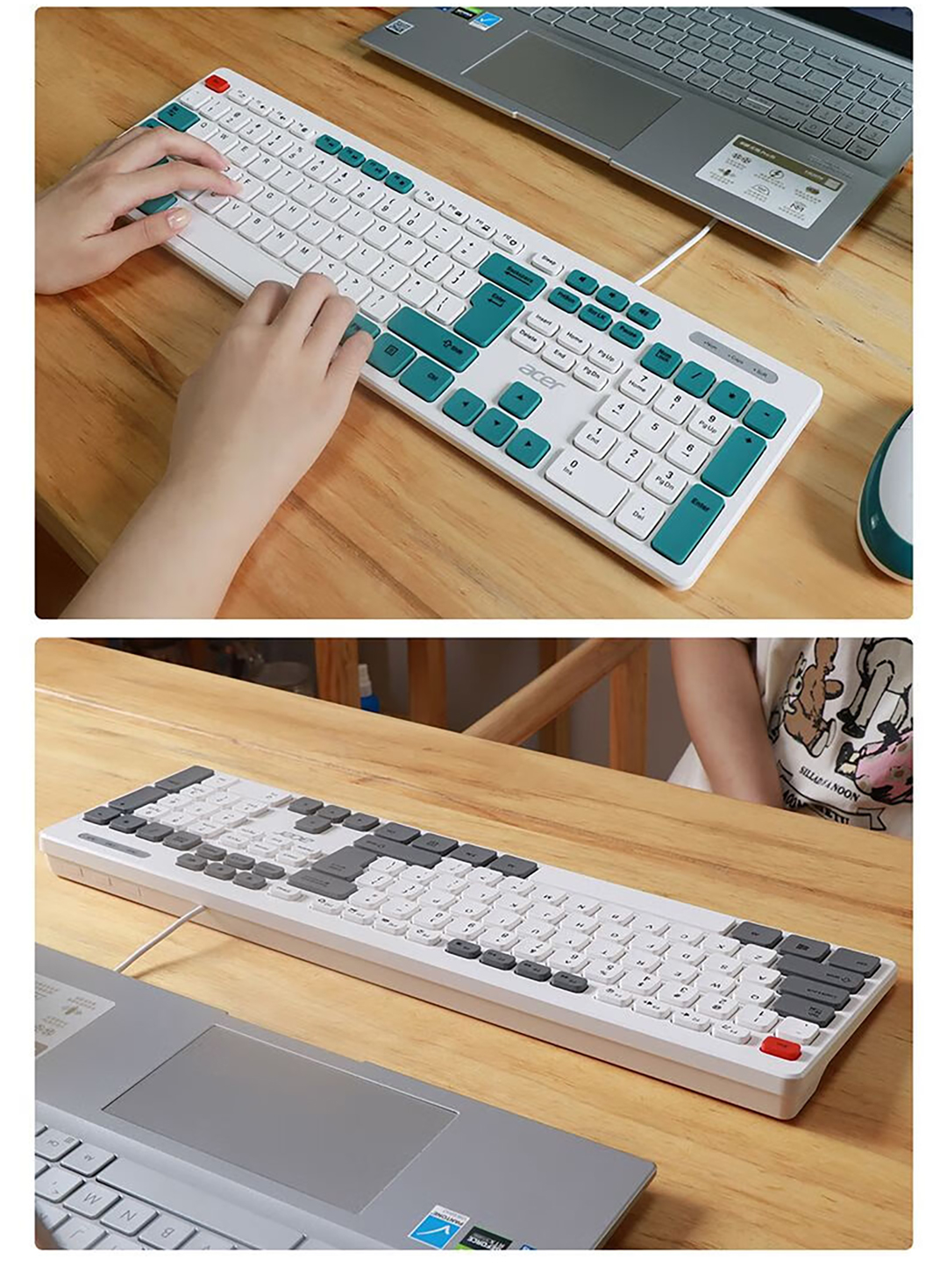 Acer Wireless Keyboard and Mouse Set OAK920 Three Speed DPI 2.4G ...