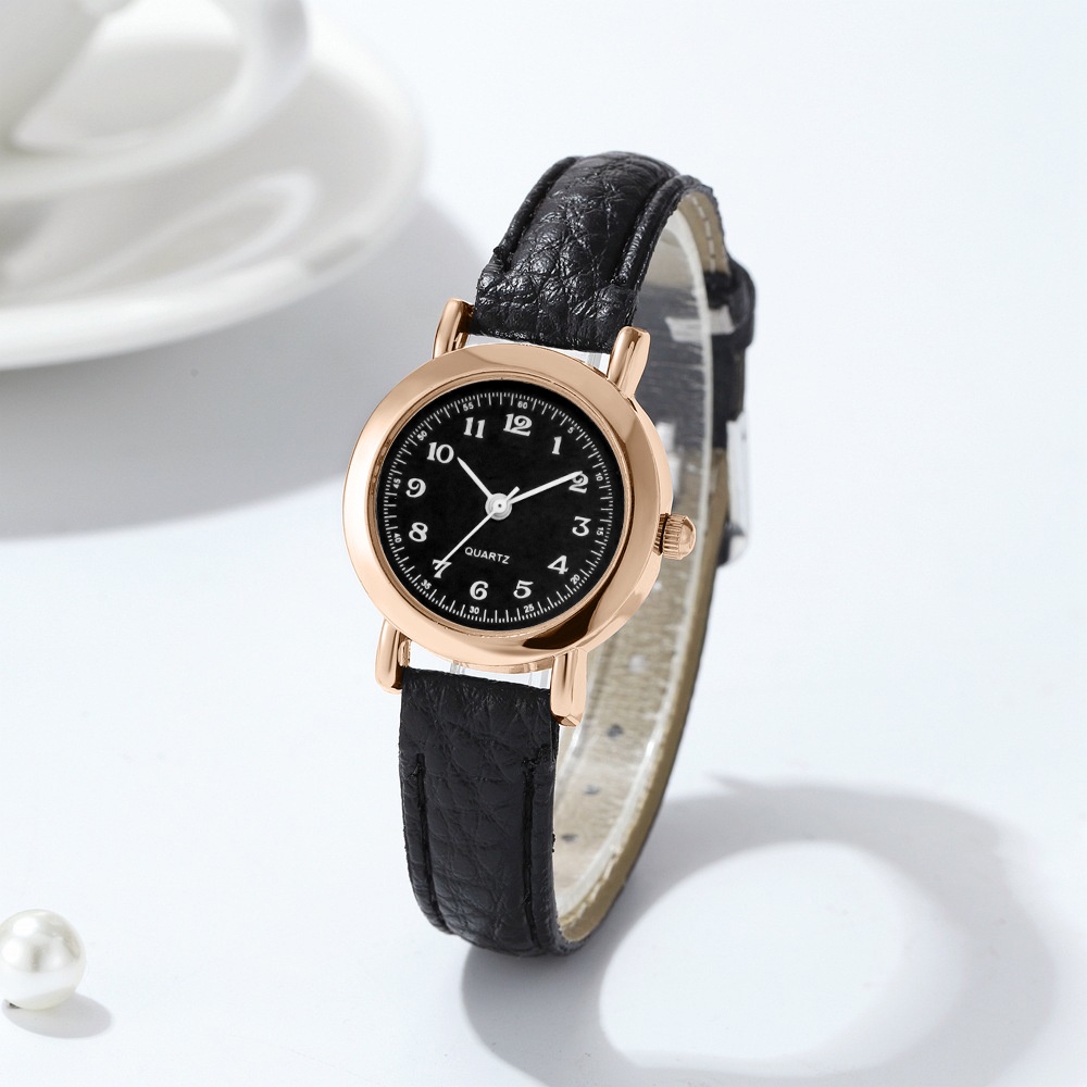 Small Dial Women Watches Casual Leather Strap Ladies Quartz Watch ...