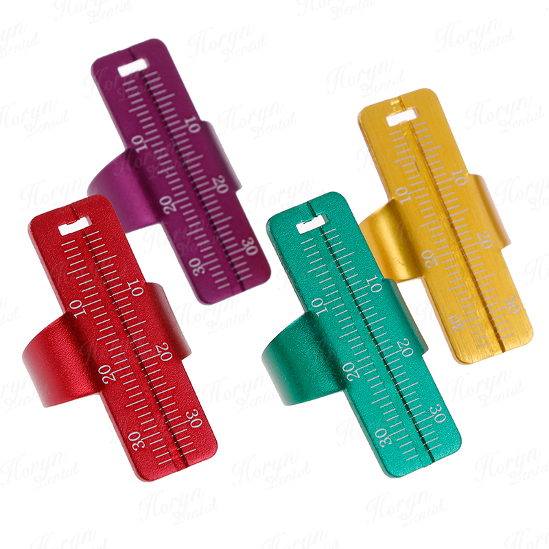 Dental Rulers Aluminium Dentist Endo Finger Rulers Measure Scale ...