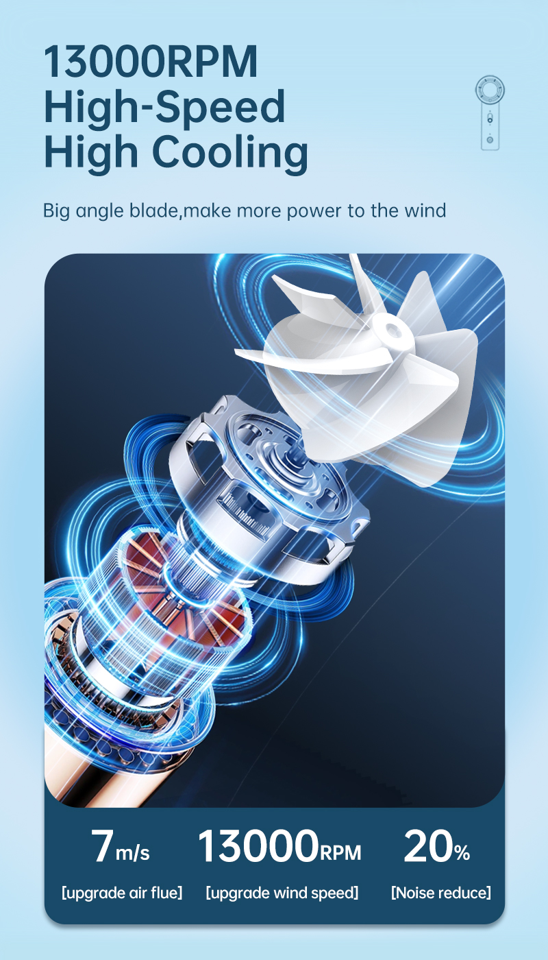 Small high-speed turbo bladeless mini high-speed handheld fan | Shopee ...