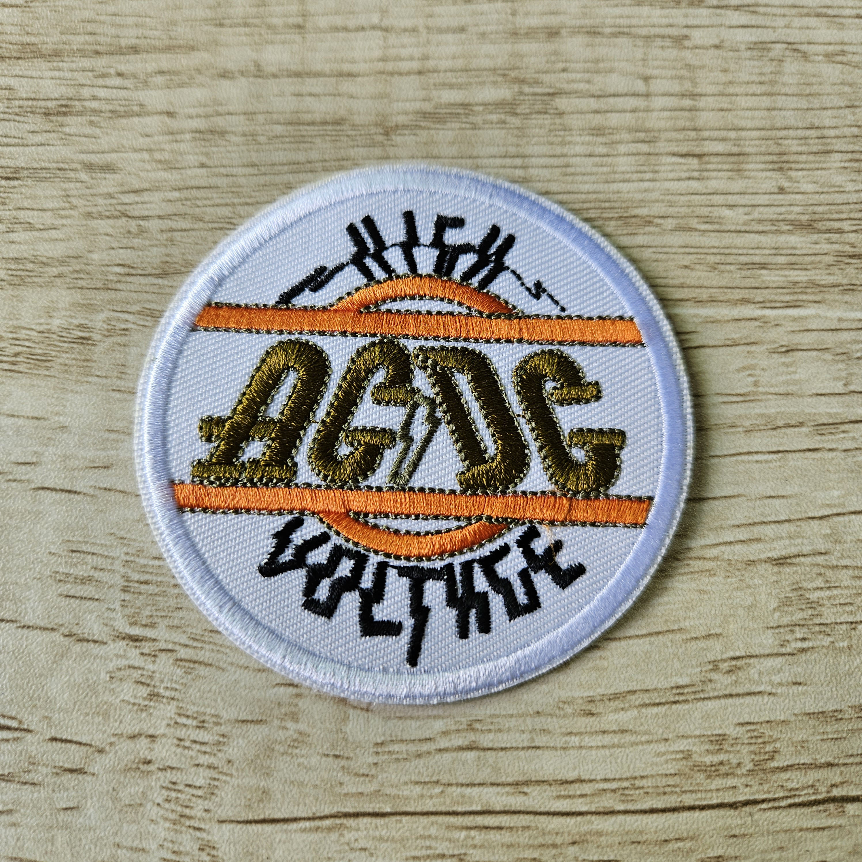 Customize Logo Apparel Band DIY Clothing Embroidery Patches Punk Music ...