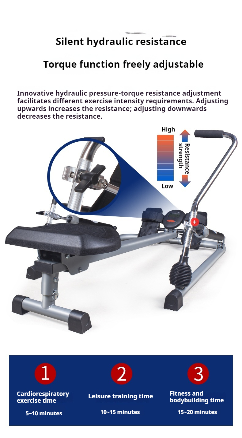 Ted Baker Rowing Machine Hydraulic Rowing Machine Folding 12