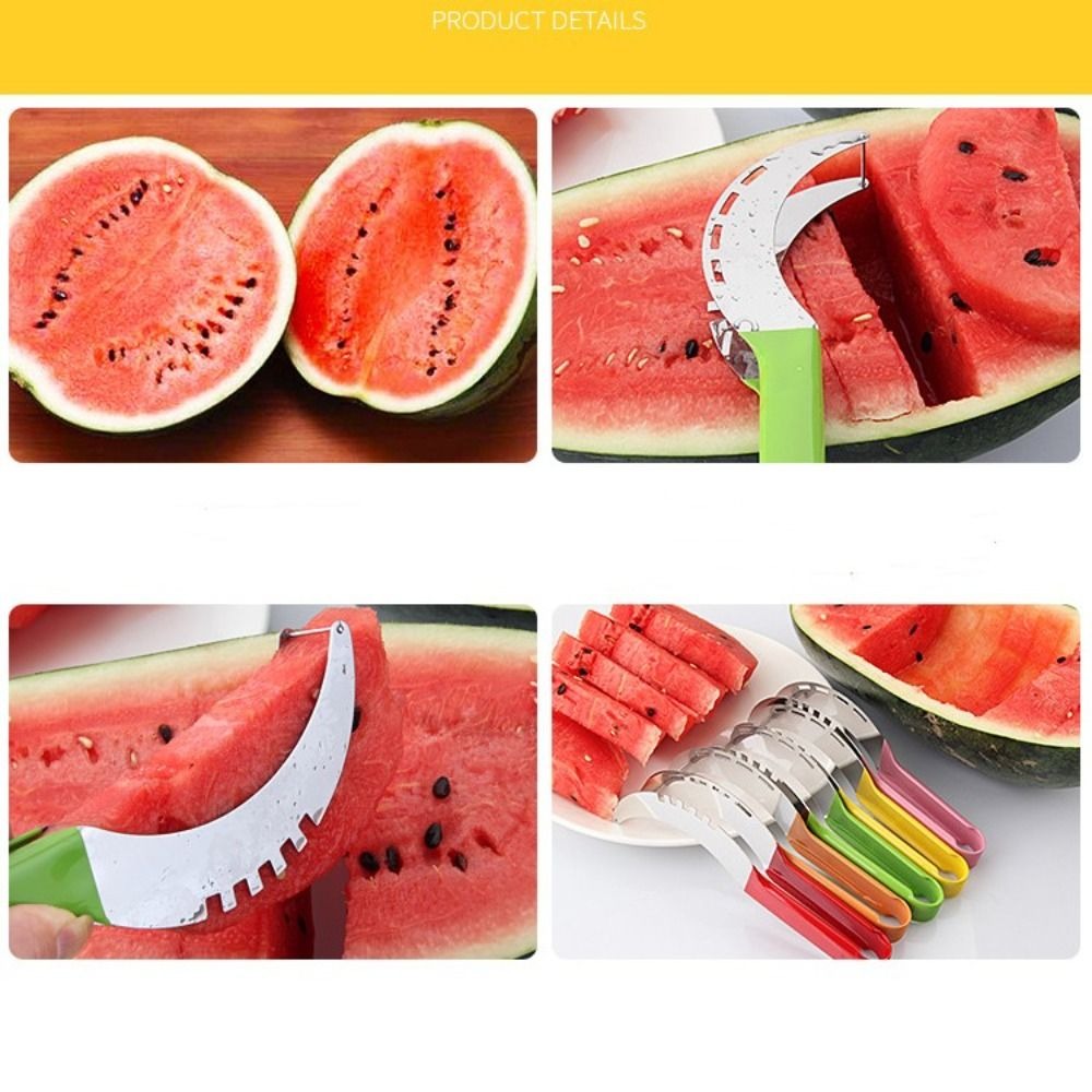 GSWLTT Watermelon Slicer, Non-slip Stainless Steel Melon Cutter ...