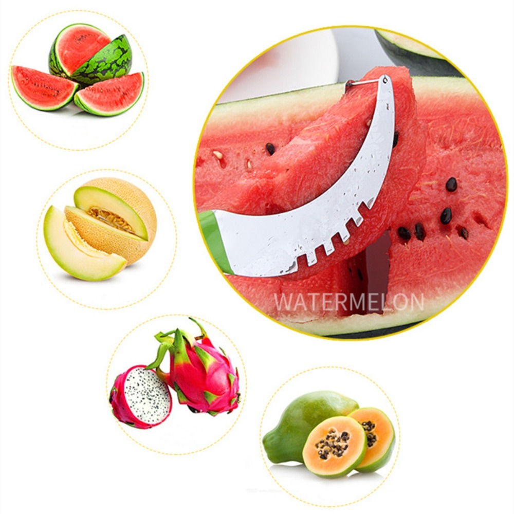 GSWLTT Watermelon Slicer, Non-slip Stainless Steel Melon Cutter ...
