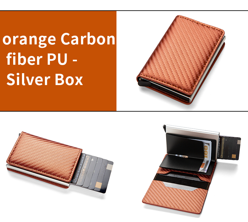 Men's RFID Blocker Slim Wallet - Universal Anti-Theft Card Holder with ...