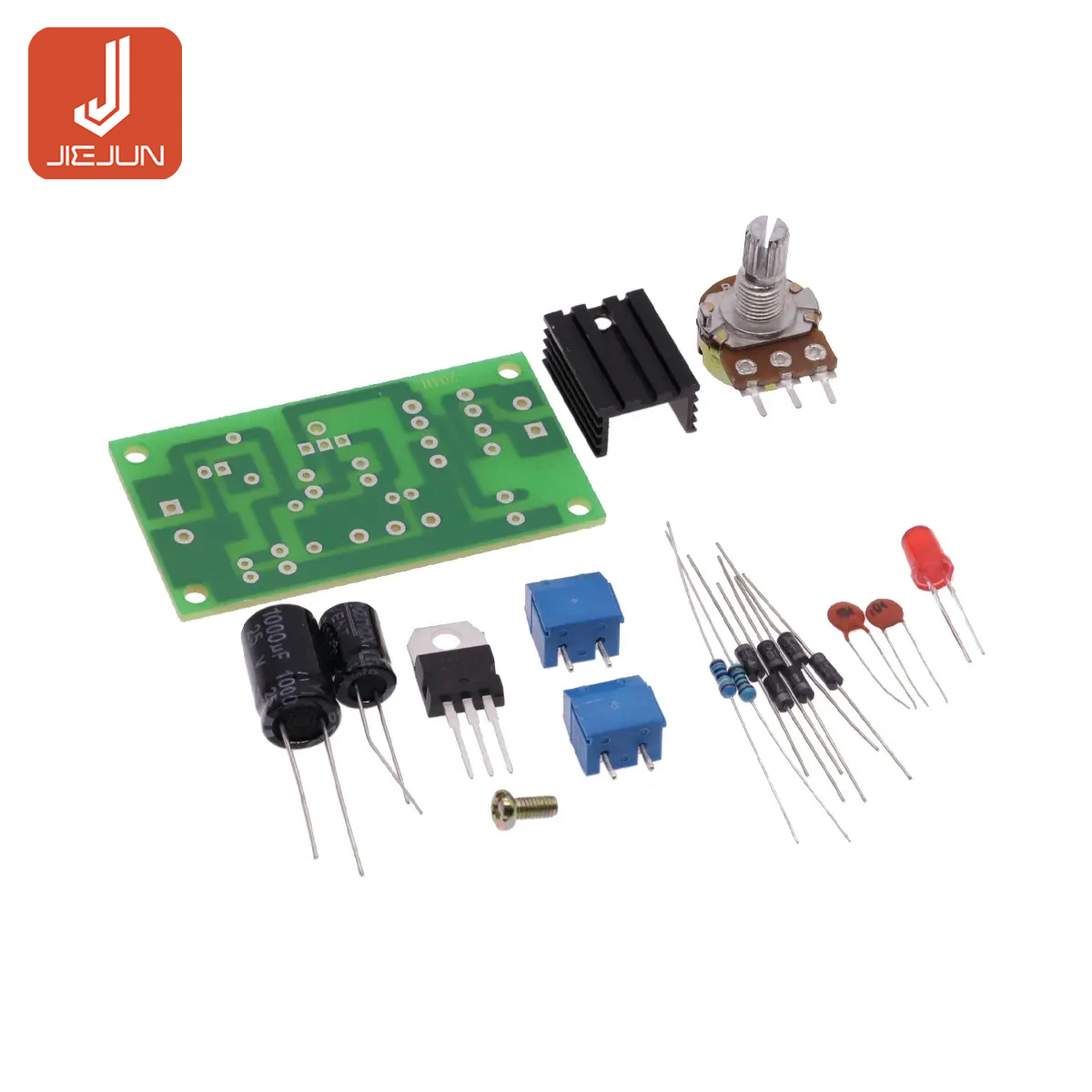 LM317 Adjustable Power Supply Kit Continuous Adjustable DC Power Supply ...