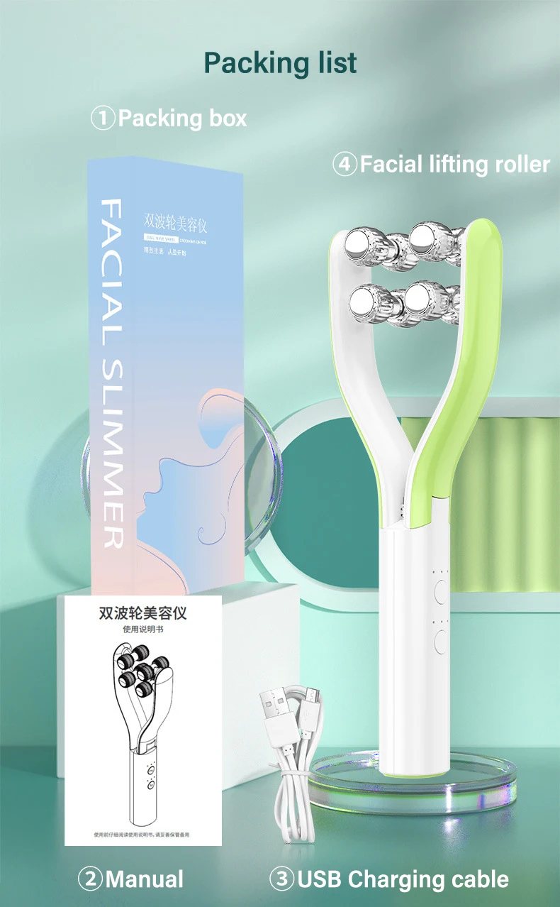 Face Roller Y Shape V Face Lifting Device Face Double Chin Remover ...