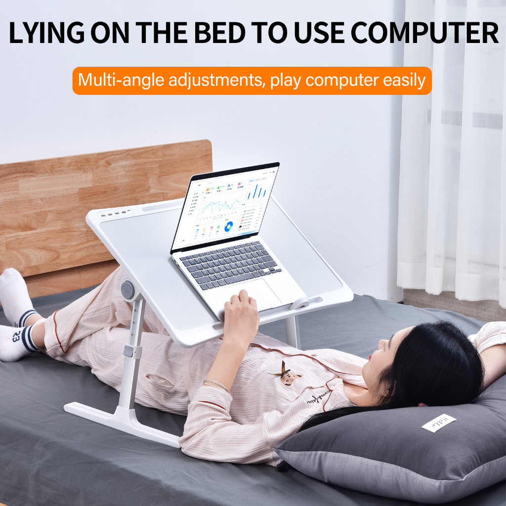 NEW Folding computer desk on bed Reading Holder Widousy Laptop Bed ...