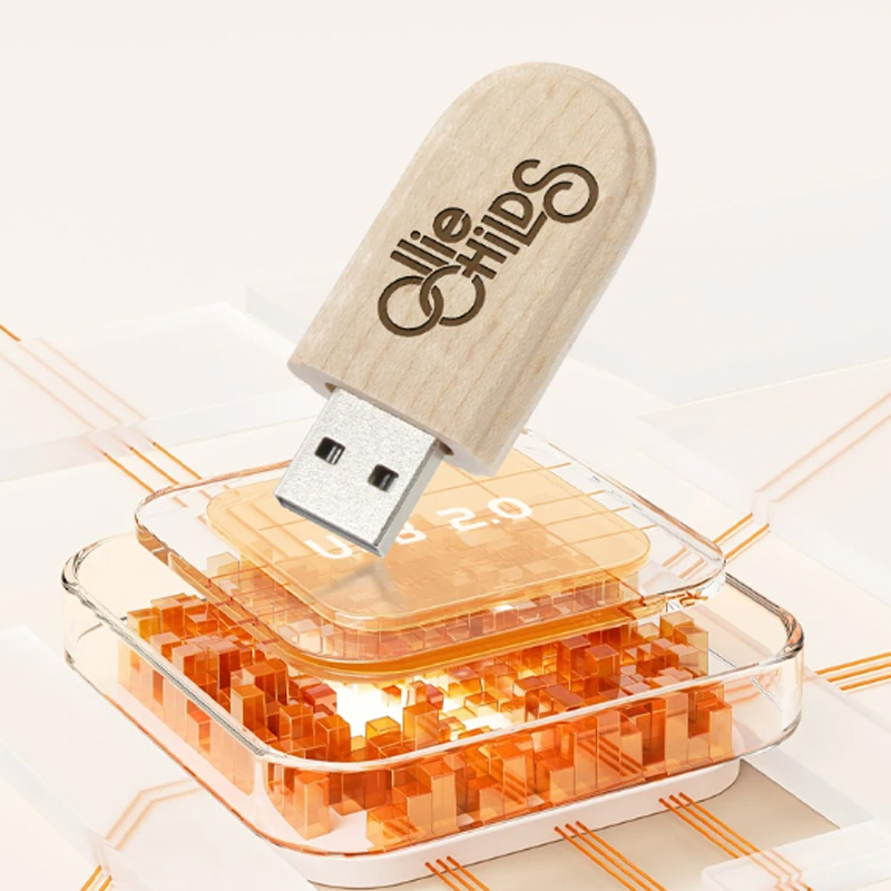 Support Customized LOGO Wooden USB 2.0 Flash Drive 64GB 32GB Creative ...