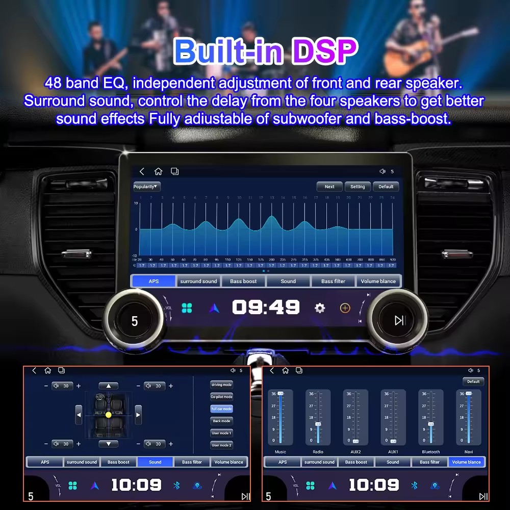Diamond 2K Car Android Player 10 inch CarPlay 8core processor Double ...