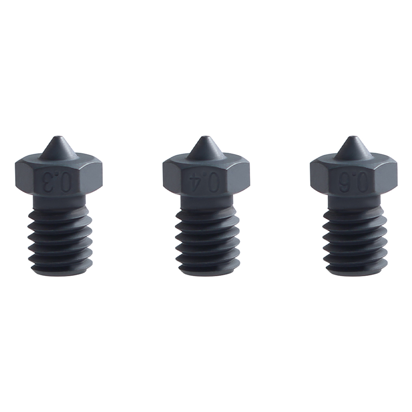 Ugello In Acciaio Temprato Con Rivestimento DLC Per E3D V6 &ndash; Compatibile Con Ender 3, Prusa I3 MK3S+, Voron 2.4