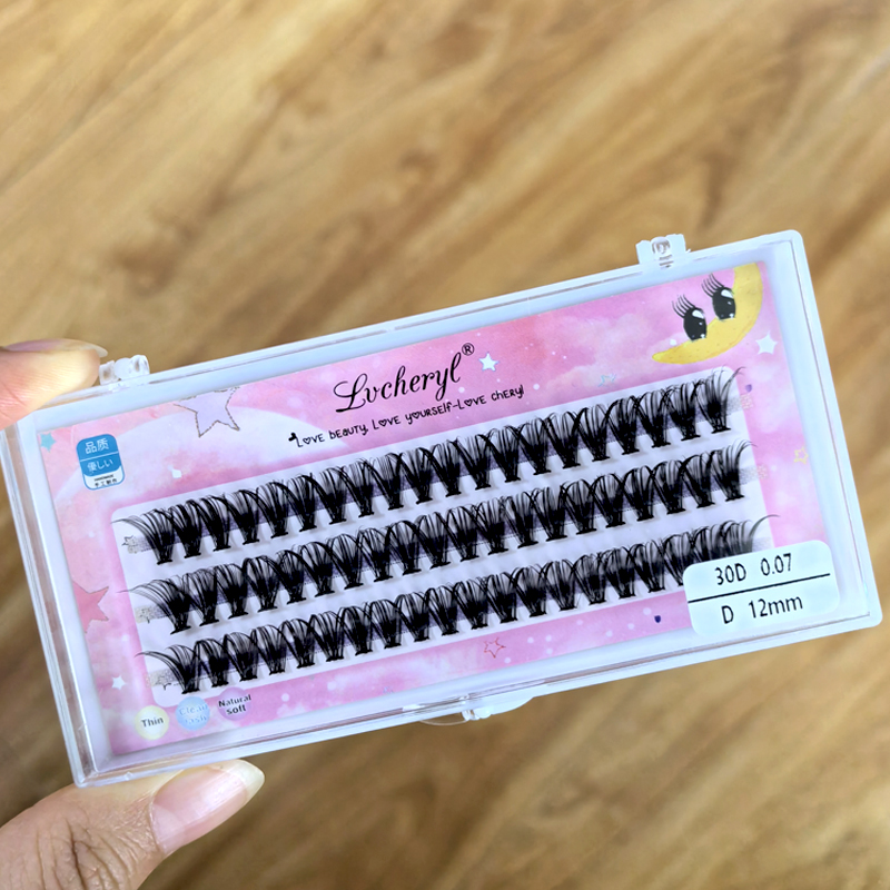 Lvcheryl High-Quality Eyelash Extension 30D/40D Mink Human Hair ...