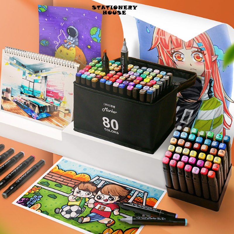 168 color painting pen art set, touch pen painting painting set, using ...