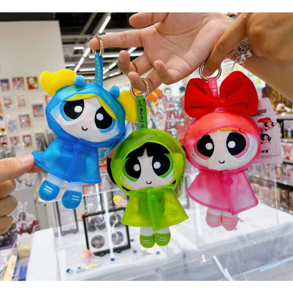 Powerpuff Girls Raincoat Dress Up Series Plushie Doll Toys Kawaii Cute