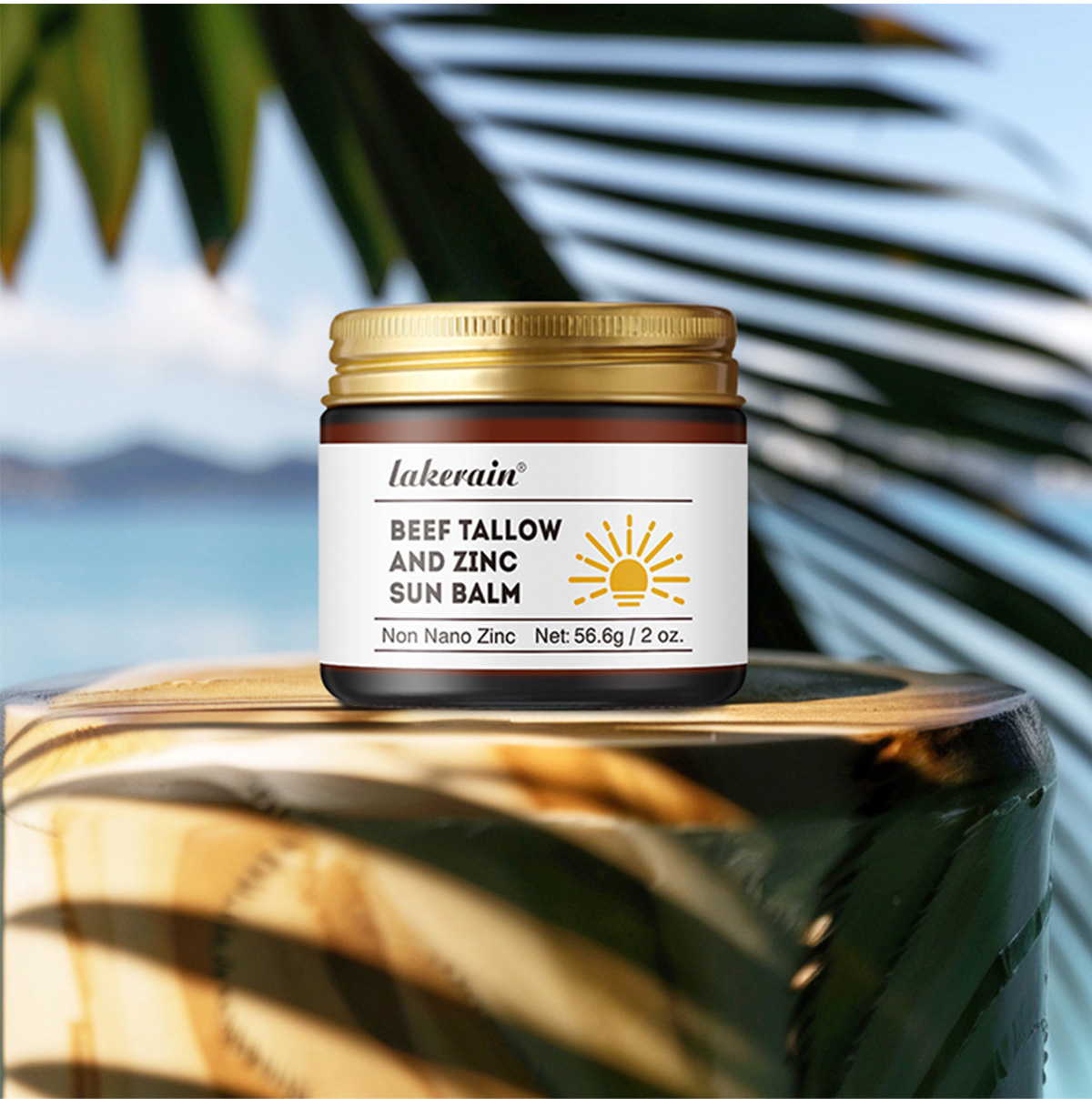 Lakerain Sunscreen Spf 50 Beef Tallow and Zinc Sun Balm Water Resistant ...