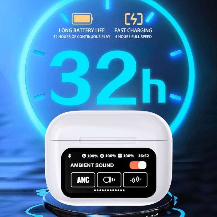 A9 pro Touch Screen Wireless Headset TWS Noise Cancelling Earbud