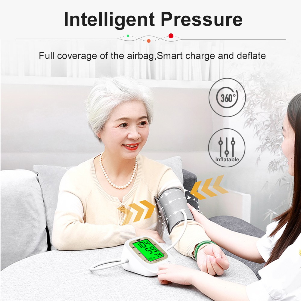 Cofoe Digital Blood Pressure Monitor Arm Type Electronic Automatic BP ...