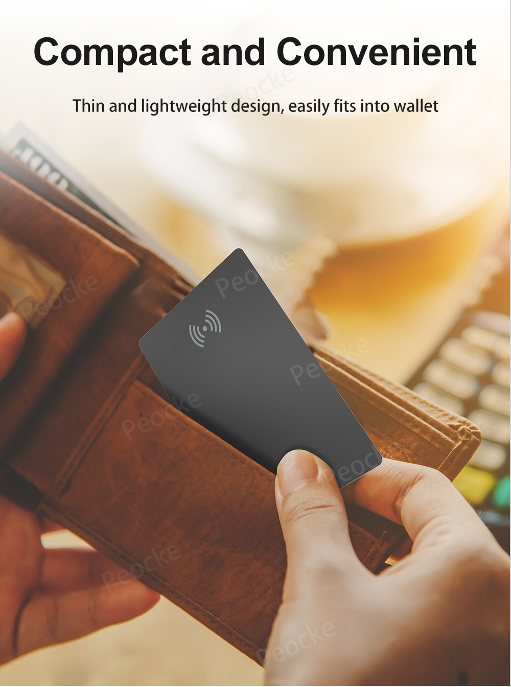 GPS Wallet Tracking Card,locator Smart Tag iPhone ios Device Find My