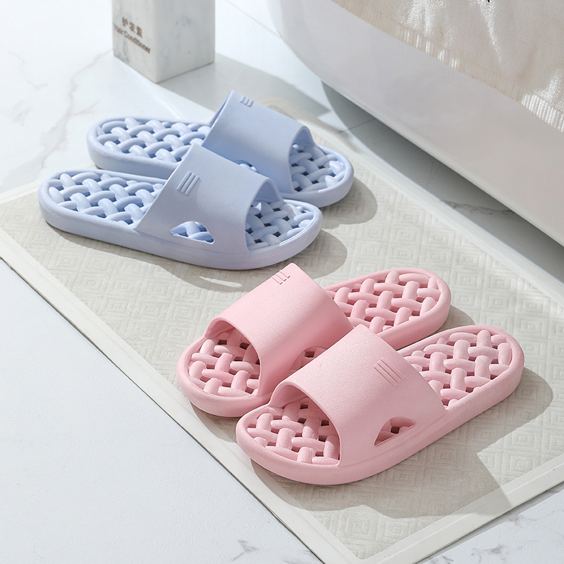 Bathroom Slippers Women Four Seasons Stepping on Shit Feeling Indoor Home Household Bathing ...