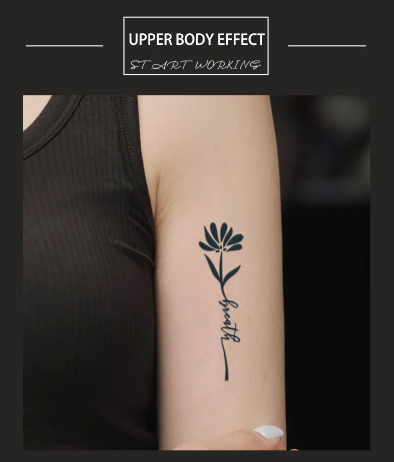 New New Floral Bouquet Temporary Tattoo Sticker, Waterproof Fake Body ...