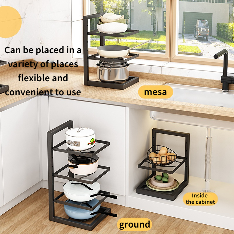 28 Layers Kitchen pan organizer Multilayer adjustable kitchenware