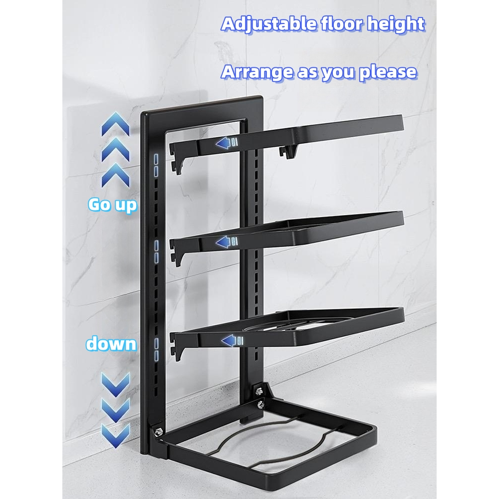28 Layers Kitchen pan organizer Multilayer adjustable kitchenware