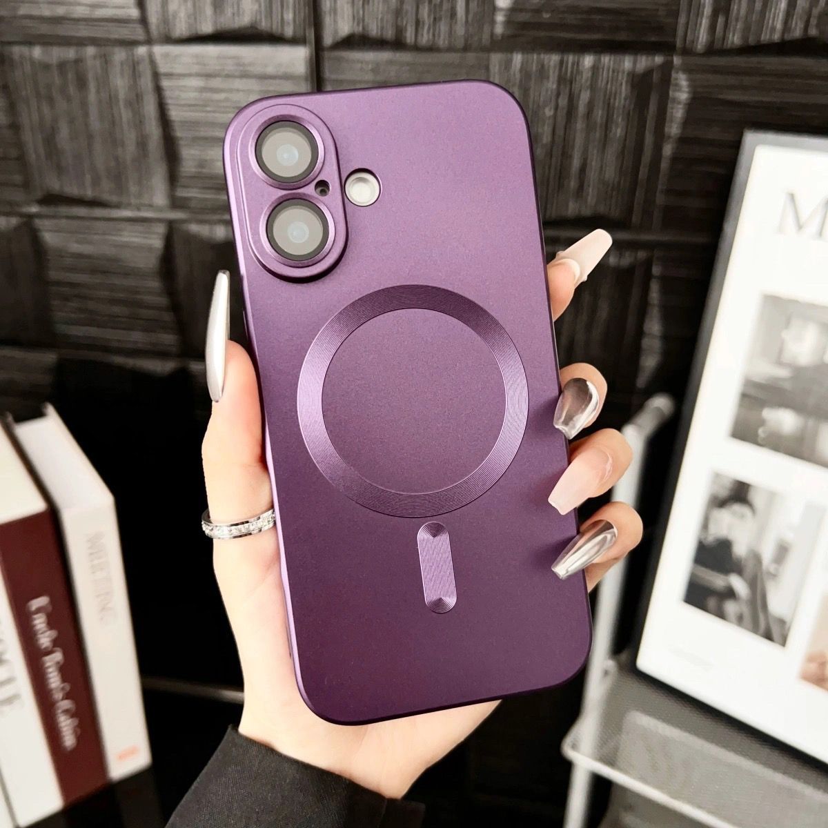 Luxury Plating magnetic case for iPhone 16 15 14 13 12 11 Pro Max new ...