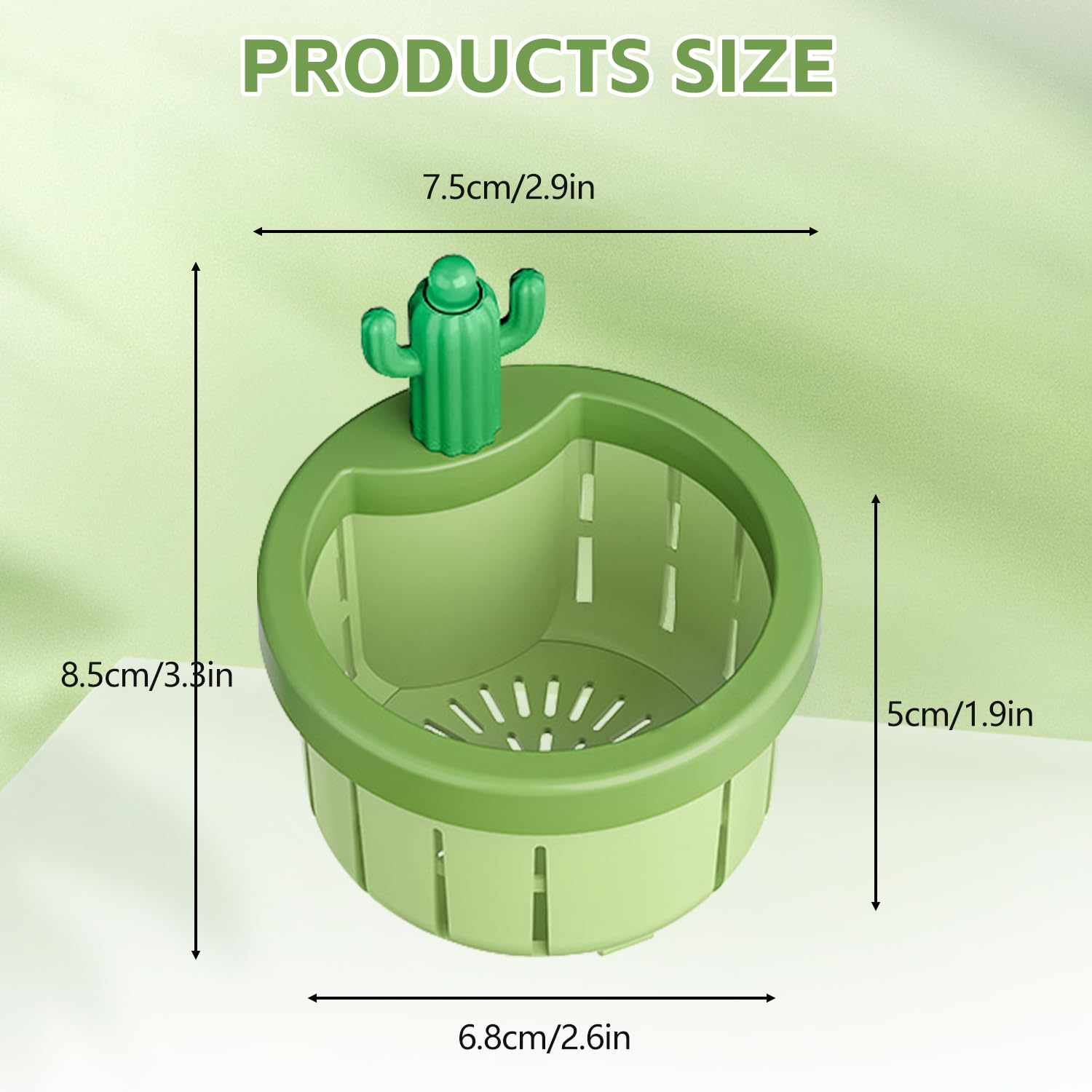 Cactus Sink Filter Basket - Stylish Waste Screen, Drain Blocker, and ...