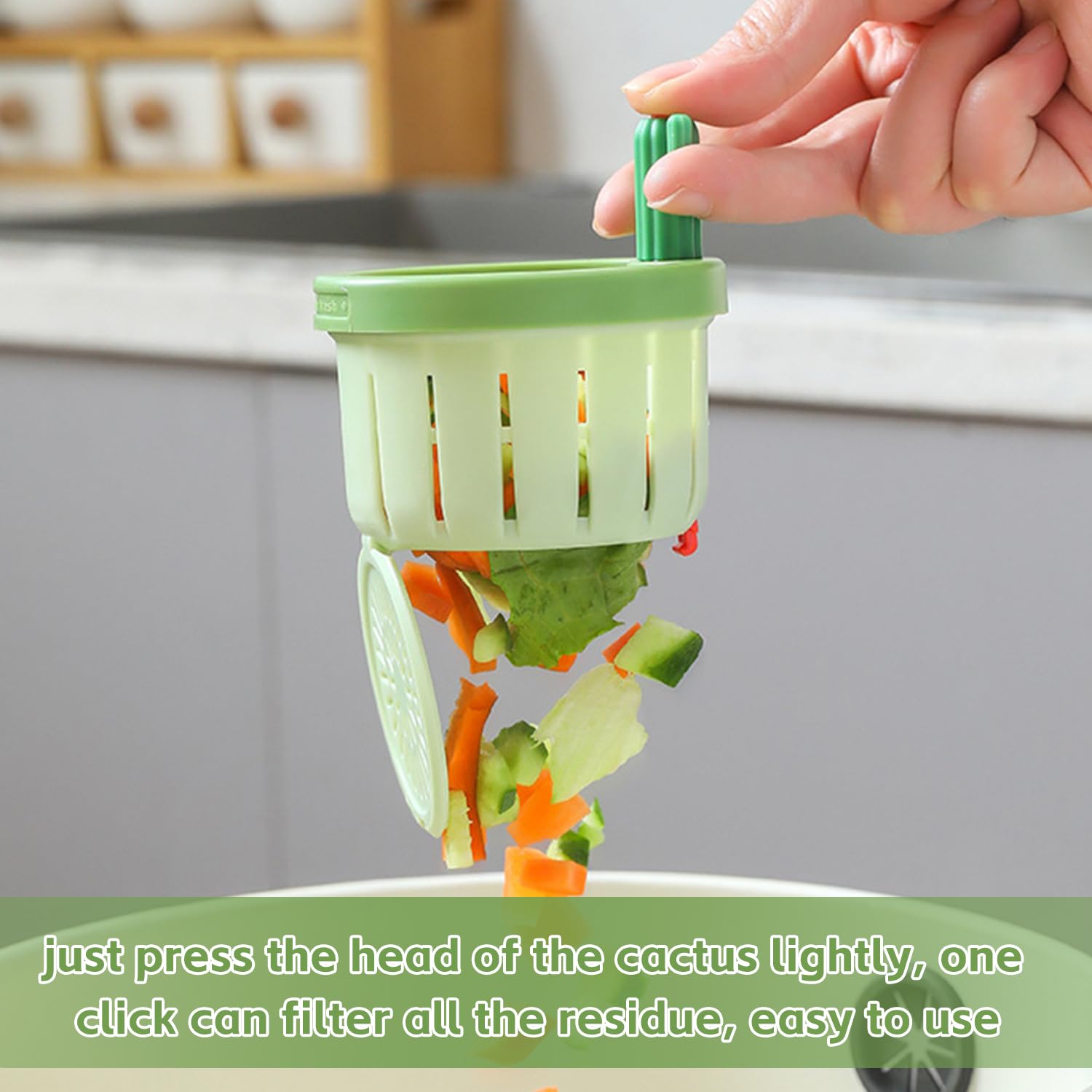 Cactus Sink Filter Basket - Stylish Waste Screen, Drain Blocker, and ...