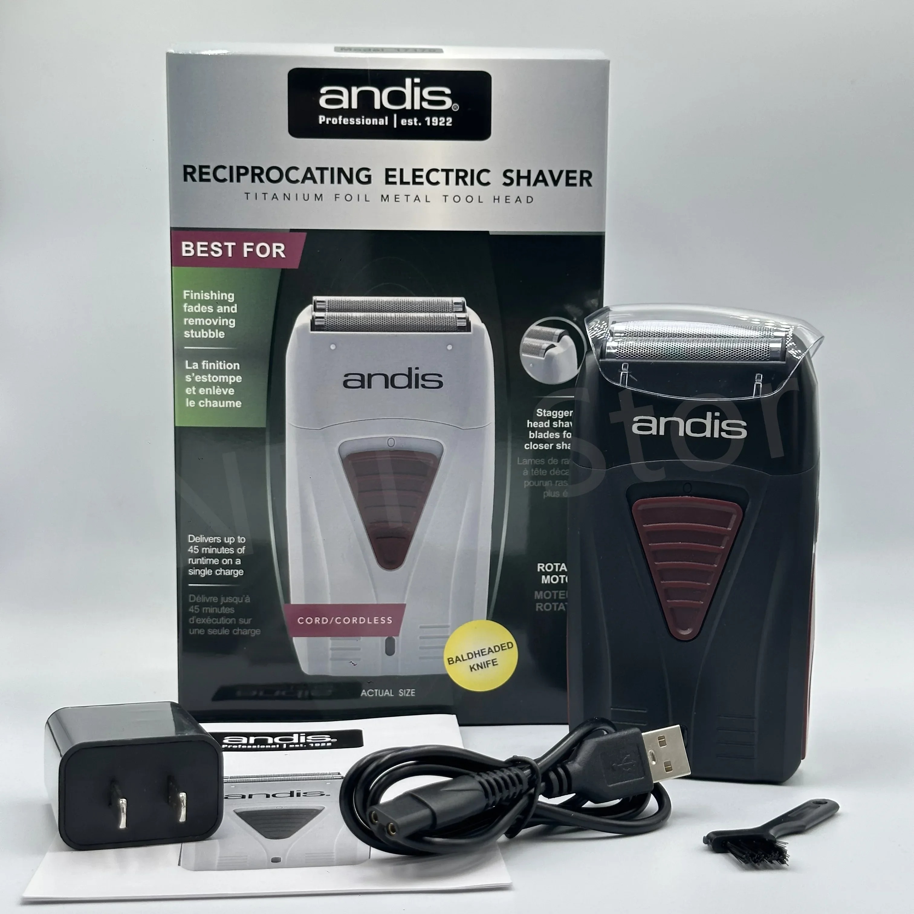 Original Andis 17170 Lithium Barber Hair Cleaning Electric Shaver For ...