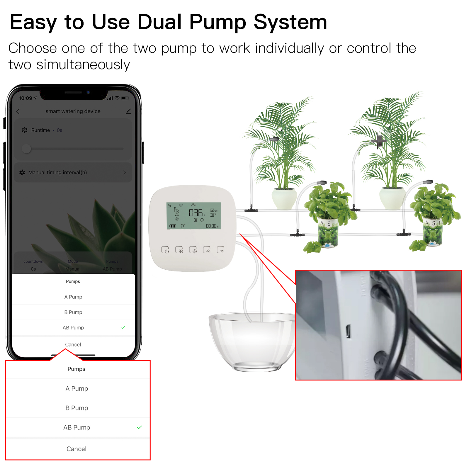 WiFi Tuya with Solar Panel Digital Watering Irrigation main image 1