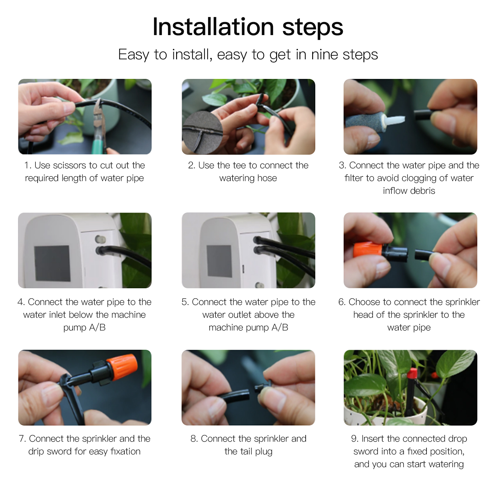 WiFi Tuya with Solar Panel Digital Watering Irrigation