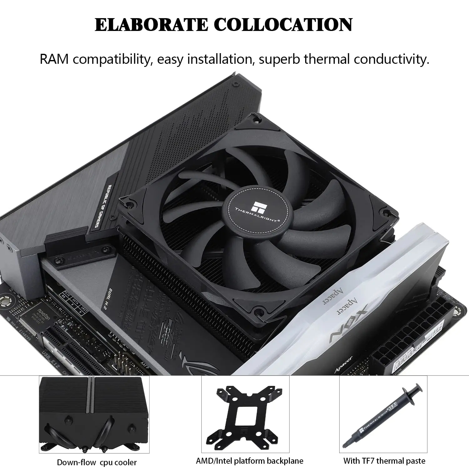 Thermalright AXP90-X53 FULL CPU Radiator Low Profile CPU Air Cooler ...