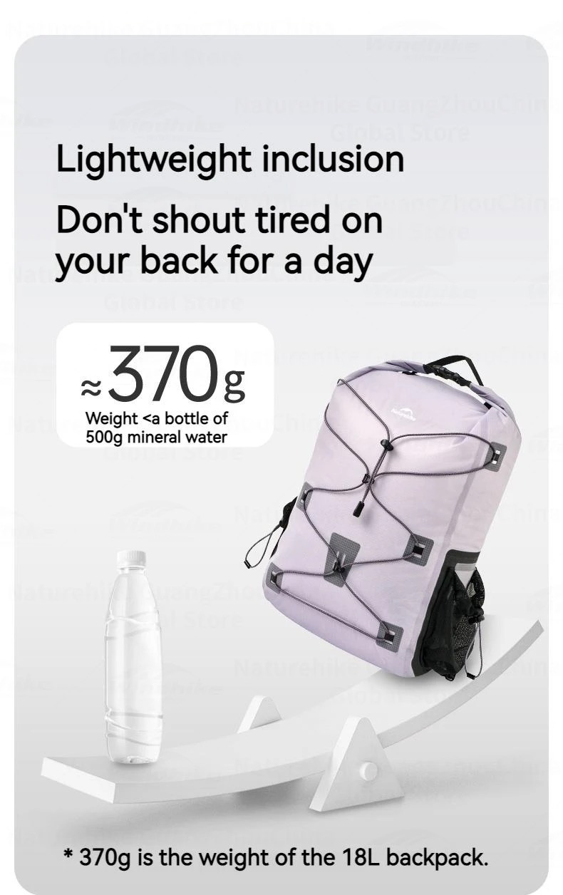 Naturehike Dry Bag 15L 25L, Borsa impermeabile con custodia impermeabile per telefono e lunga tracolla regolabile per campeggio, escursionismo, pesca, canottaggio, ciclismo, rafting, kayak, snowboard
