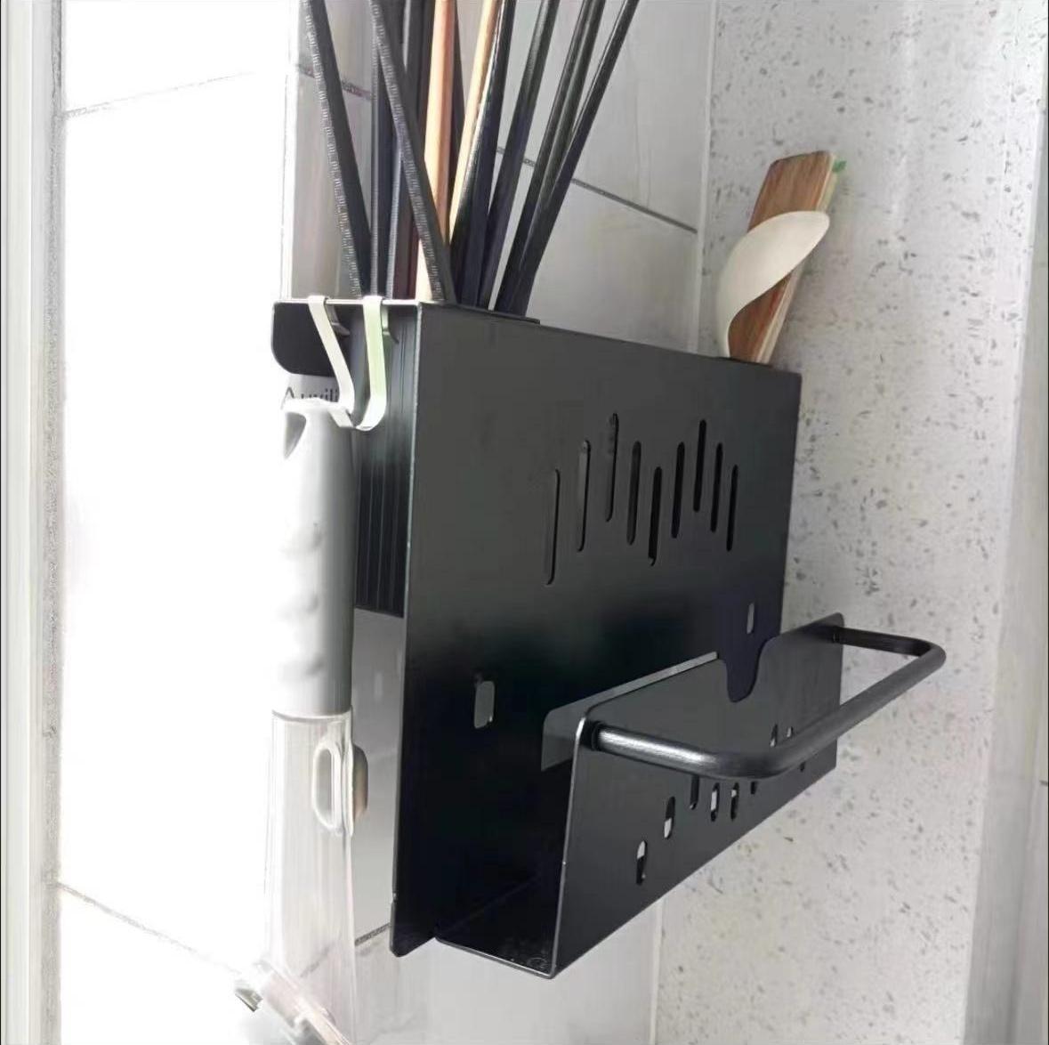 Kitchen Metal Knife Holder Multifunctional Wall-Mounted Storage Rack ...